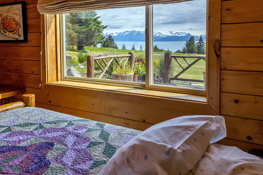 Kachemak view out window